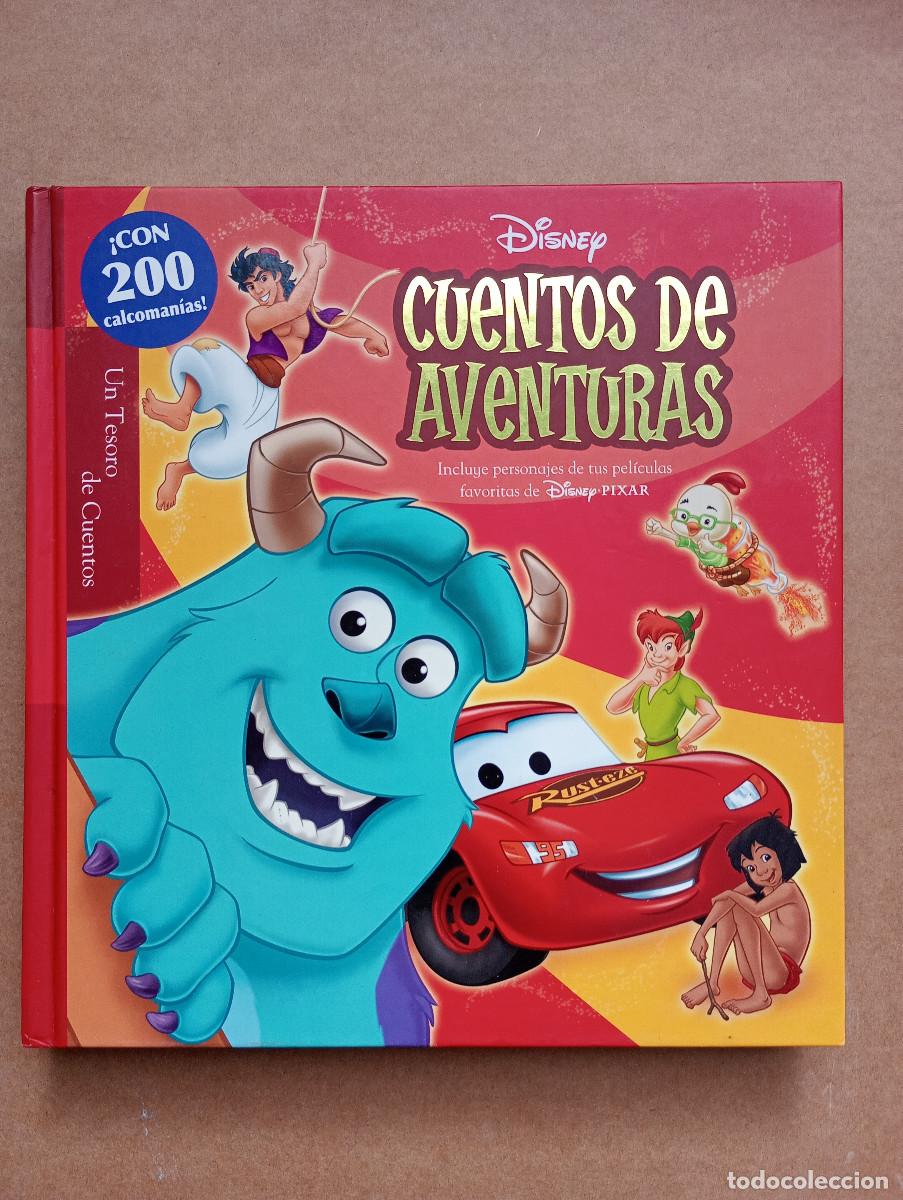 Libros de segunda mano: Disney Cuentos de Aventuras - Disney tesoro de cuentos - 200 Calcomanias - Raro