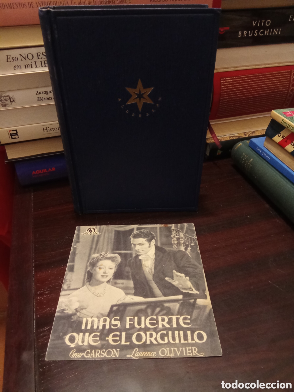 Libros de segunda mano: MAS FUERTE QUE EL ORGULLO - Janet Austen segunda edici&oacute;n 1944 + antigua entrada CINE