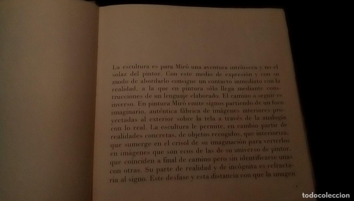 Libros de segunda mano: Mir&oacute; Escultor - Pol&iacute;grafa - 1972 - Francesc Catal&agrave; Roca - Foto 3