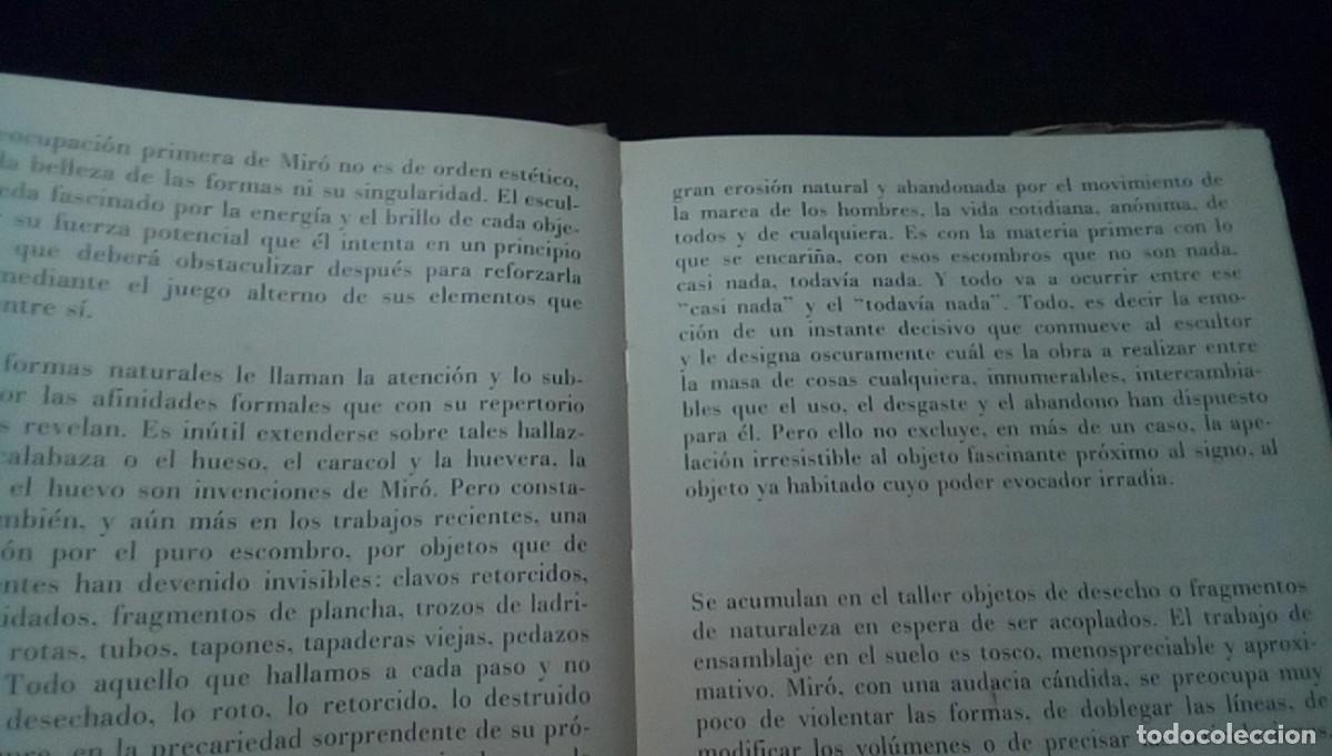 Libros de segunda mano: Mir&oacute; Escultor - Pol&iacute;grafa - 1972 - Francesc Catal&agrave; Roca - Foto 8