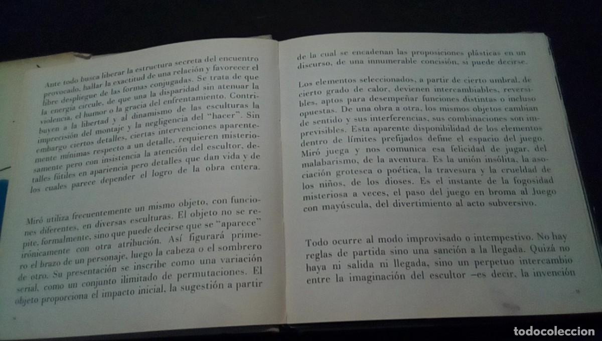 Libros de segunda mano: Mir&oacute; Escultor - Pol&iacute;grafa - 1972 - Francesc Catal&agrave; Roca - Foto 9