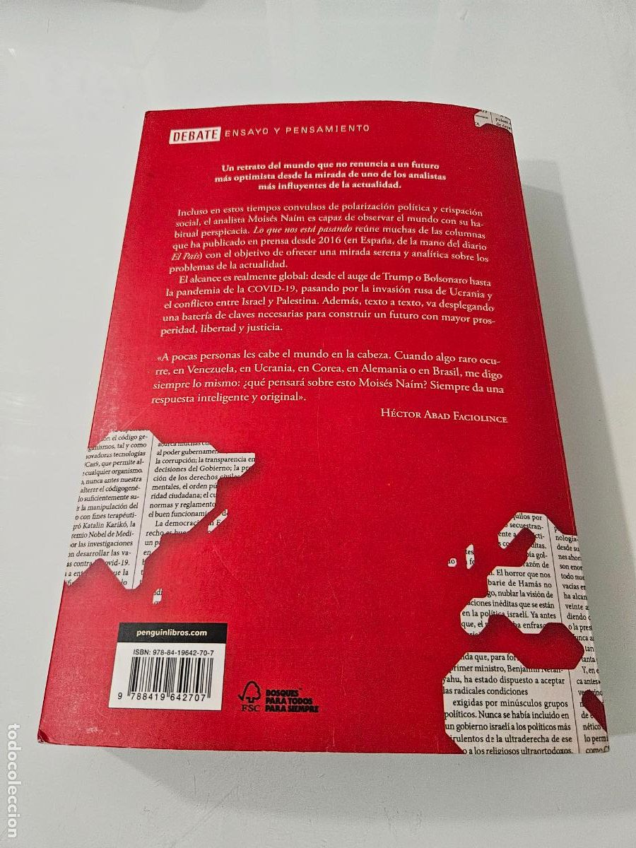 Libros de segunda mano: Lo que nos est&aacute; pasando | Naim, Moises | Editorial Debate, 2024 - Foto 8