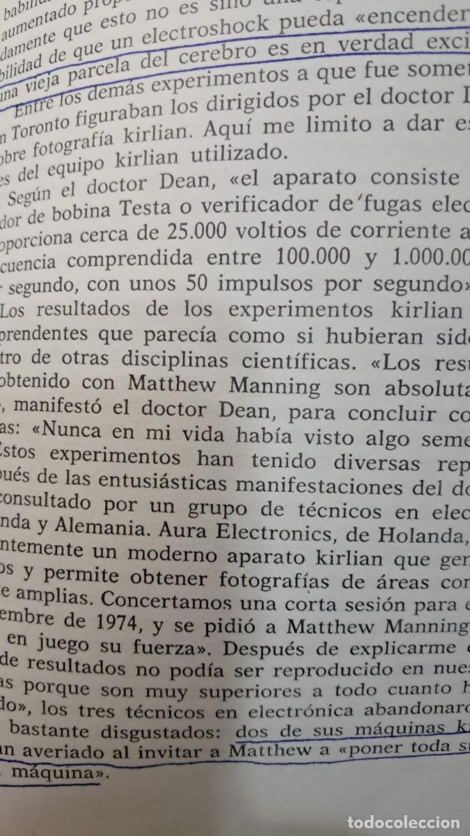 Libros de segunda mano: UN FENOMENO PARANORMAL - MATTHEW MANNING - Foto 7