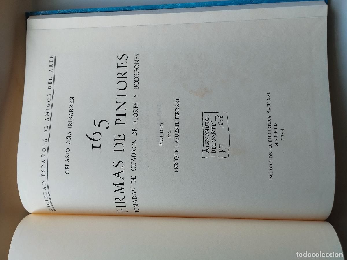 Libros de segunda mano: FIRMAS DE PINTORES: TOMADAS DE CUADROS DE FLORES Y BODEGONES - GELASIO O&Ntilde;A IRIBARREN - Gelasio O&ntilde;a I