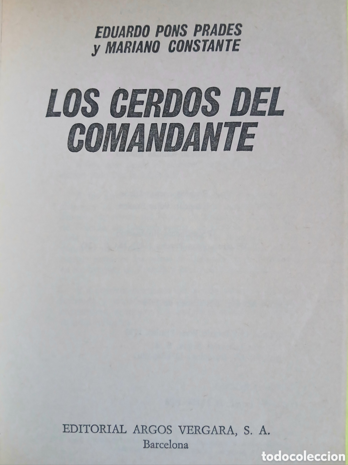 Libros de segunda mano: Los cerdos del comandante - Foto 2