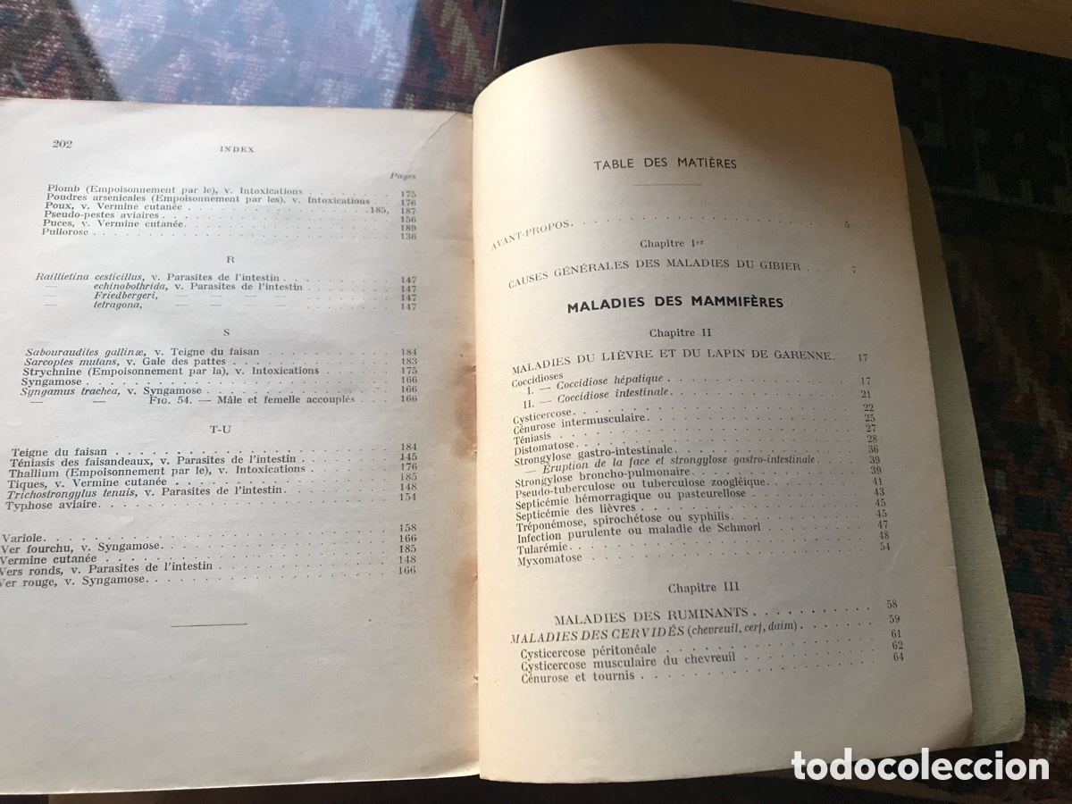 Libros de segunda mano: Maladies du Gibier. Dechambre. La maison rustique. Par&iacute;s - Foto 4