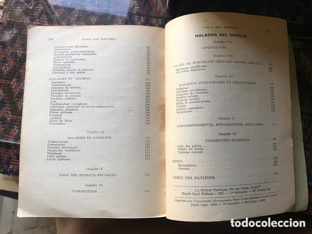 Libros de segunda mano: Maladies du Gibier. Dechambre. La maison rustique. Par&iacute;s - Foto 5