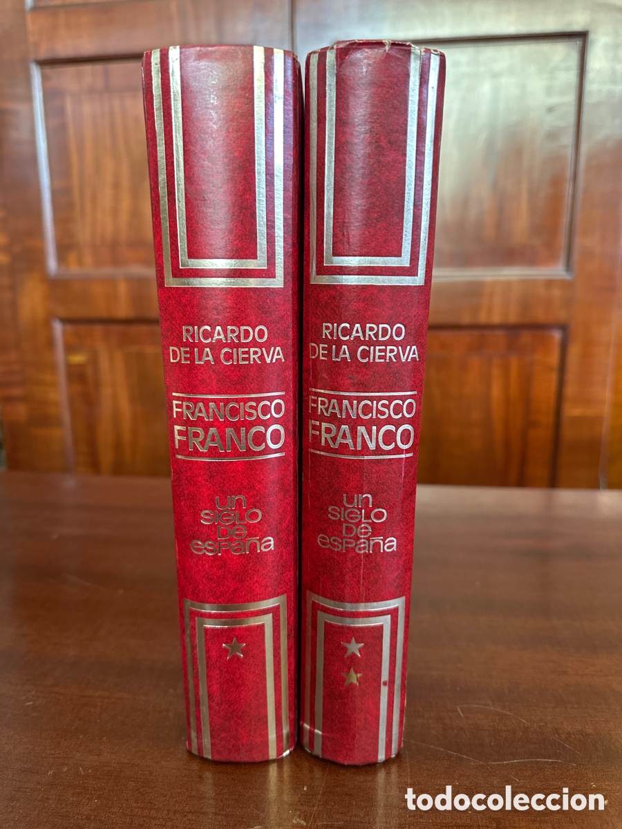 Libros de segunda mano: FRANCISCO FRANCO. UN SIGLO DE ESPA&Ntilde;A. RICARDO DE LA CIERVA. OBRA EN 2 TOMOS. EDITORA NACIONAL, 1972