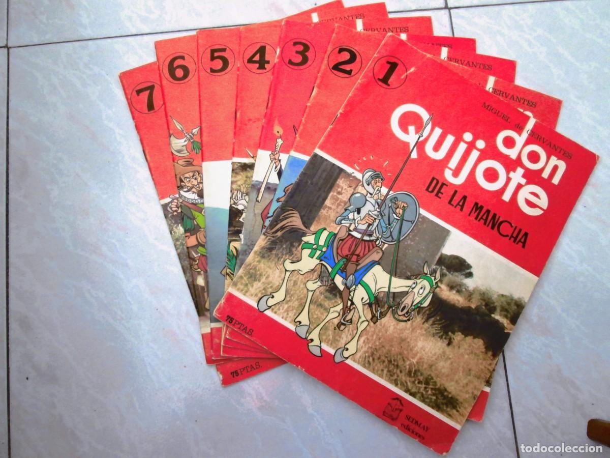 Libros de segunda mano: 7 FASCICULOS COLECCION COMPLETA - DON QUIJOTE DE LA MANCHA - SEDMAY EDITORES - 1979