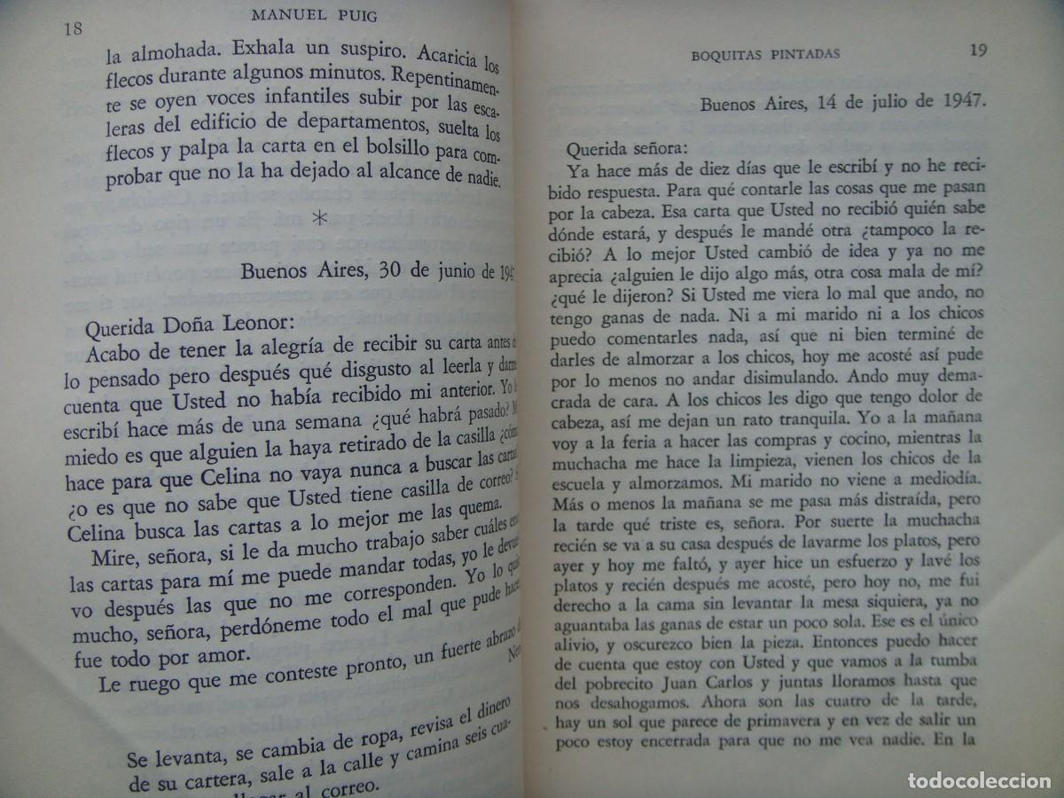Libros de segunda mano: Manuel Puig: BOQUITAS PINTADAS. Primera edicion - Foto 3