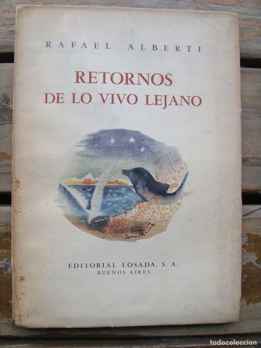 Libros de segunda mano: Rafael Alberti: RETORNOS DE LO VIVO LEJANO (1948-1952) Primera edicion