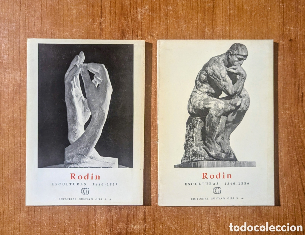 Libros de segunda mano: Rodin ESCULTURAS 1840-1886 y 1886-1917 Gustavo Gili Coleccion Minia Peque&ntilde;a enciclopedia del arte