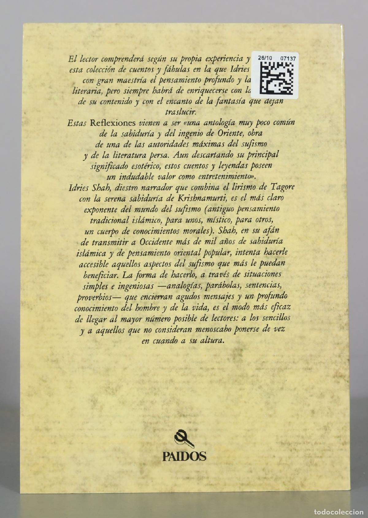 Libros de segunda mano: Reflexiones - Idries Shah - Paid&oacute;s - Foto 2