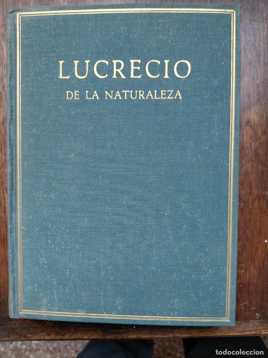 Libros de segunda mano: De la naturaleza. Volumen I Lucrecio