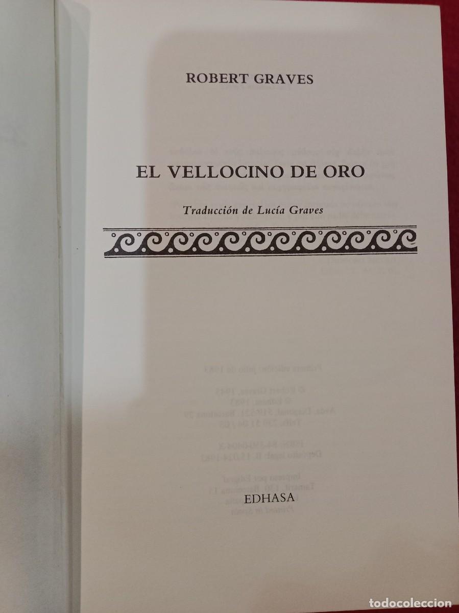 Libros de segunda mano: El Vellocino de Oro - Robert Graves - Edit. EDHASA. 1983