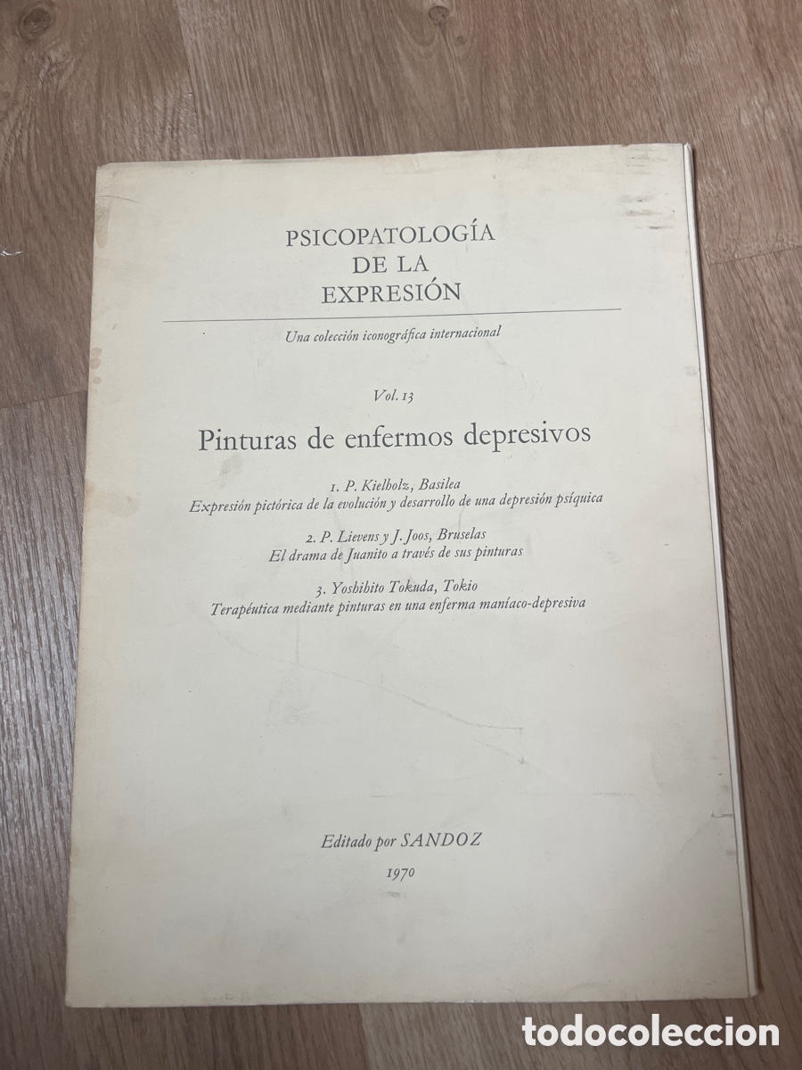 Libros de segunda mano: PSICOPATOLOG&Iacute;A DE LA EXPRESI&Oacute;N - VOL. 13 - PINTURAS DE ENFERMOS DEPRESIVOS - 1970