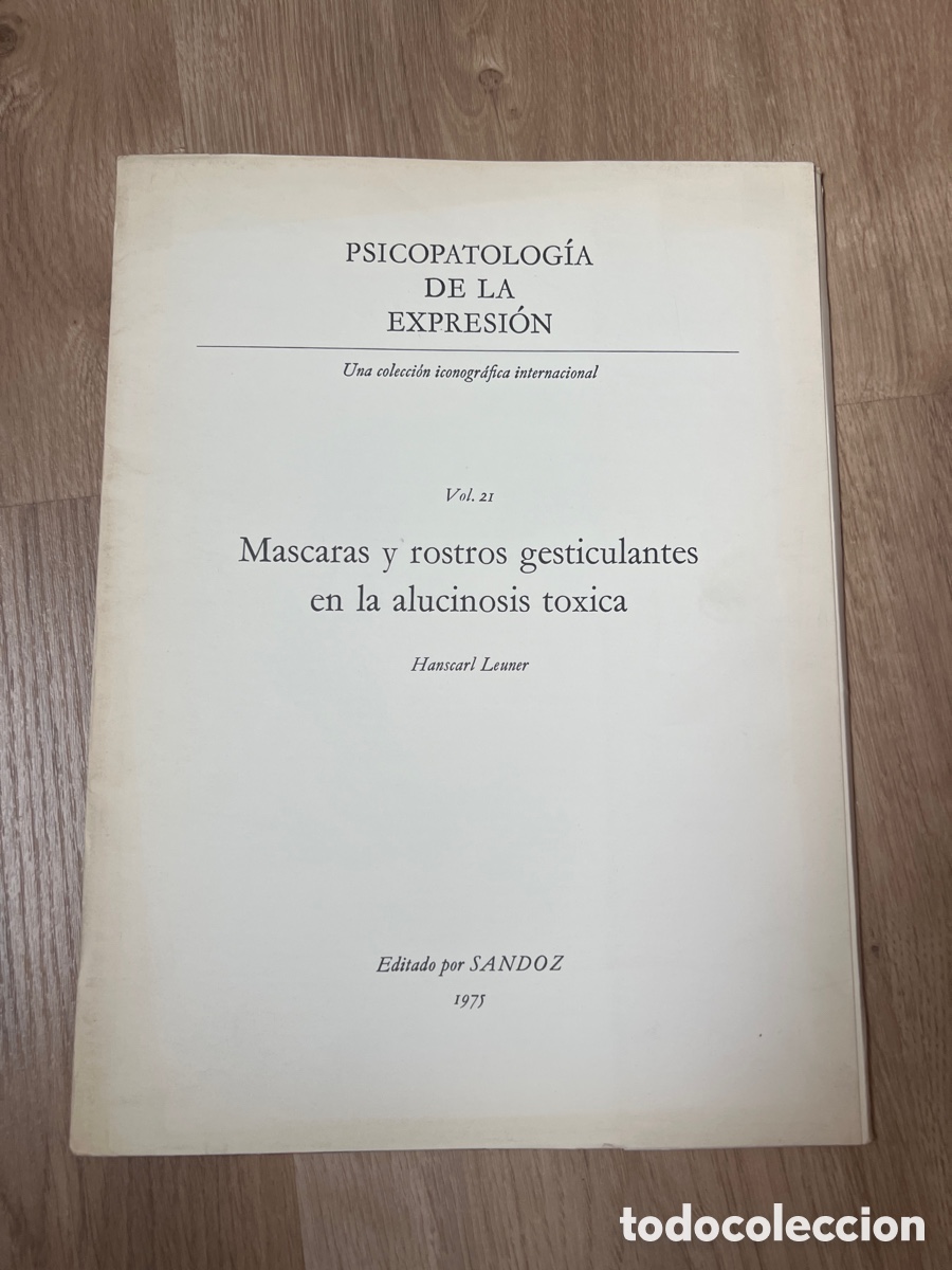 Libros de segunda mano: Psicopatolog&iacute;a de la expresi&oacute;n. Una colecci&oacute;n iconogr&aacute;fica internacional. Vol. 21. M&aacute;scaras y rost