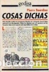 Libros: Cosas dichas - Pierre Bourdieu - Foto 1