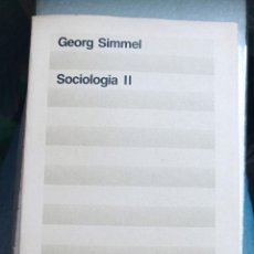 Libros: SOCIOLOGIA II GEORG SIMMEL