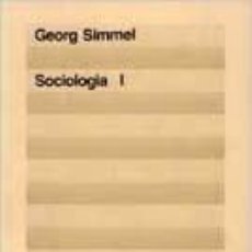 Libros: SOCIOLOGIA I GEORG SIMMEL