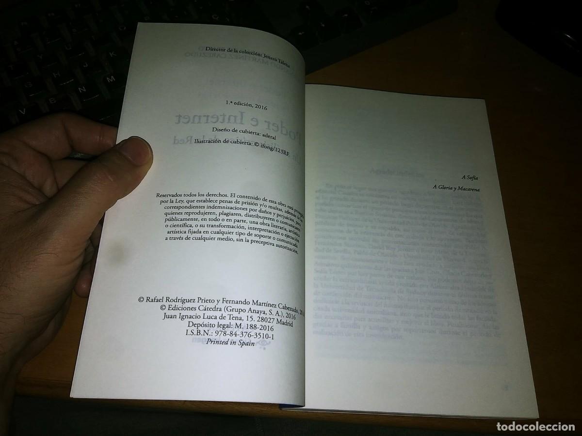 Libros: Libro: PODER E INTERNET: UN AN&Aacute;LISIS CR&Iacute;TICO DE LA RED - Foto 3