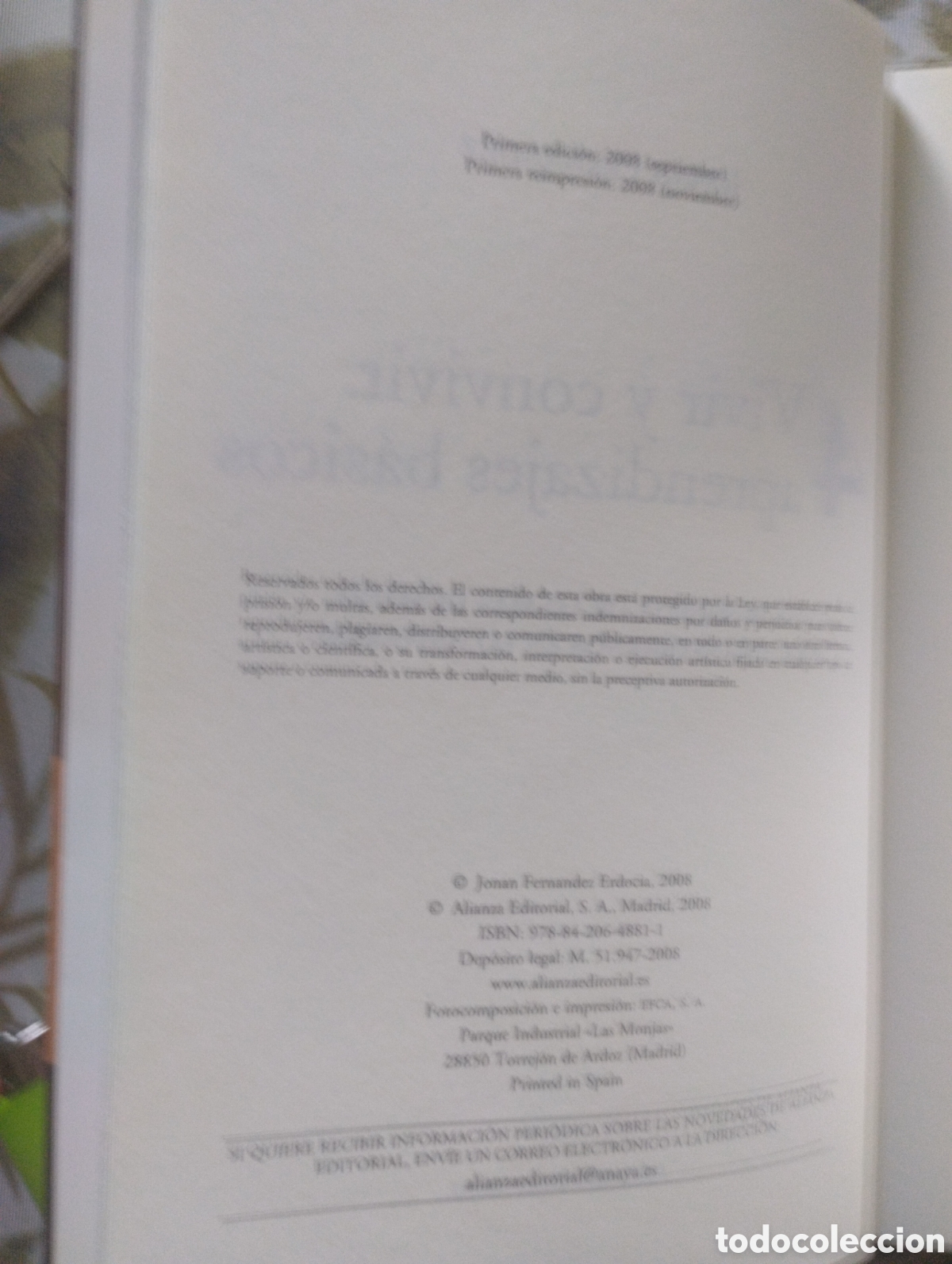 Libros: VIVIR Y CONVIVIR. CUATRO APRENDIZAJES B&Aacute;SICOS. - Foto 4