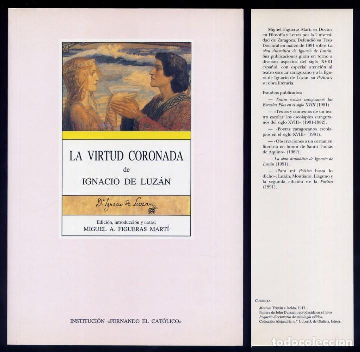 Libros: LUZ&Aacute;N, Ignacio.  La Virtud Coronada.  1995. - Foto 1