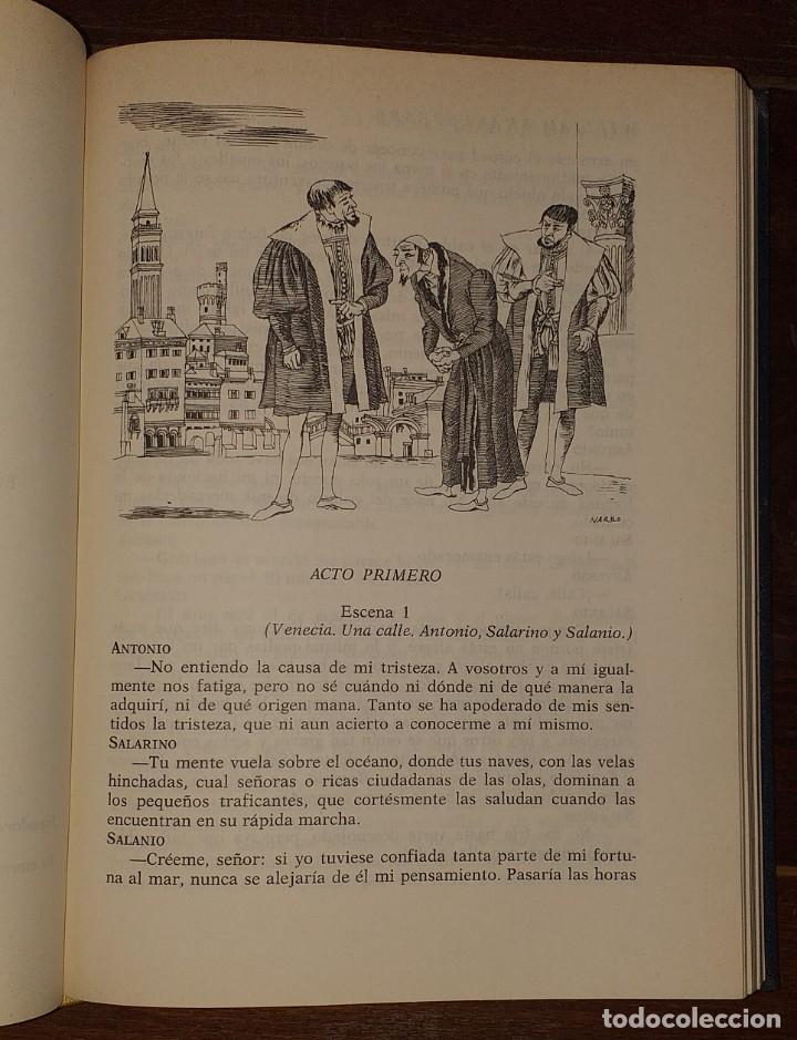 Libros: Dramas. Comedias. Tomo I: Hamlet, El rey Lear, El mercader de Venecia, Otelo, Macbeth, Las alegres c - Foto 4