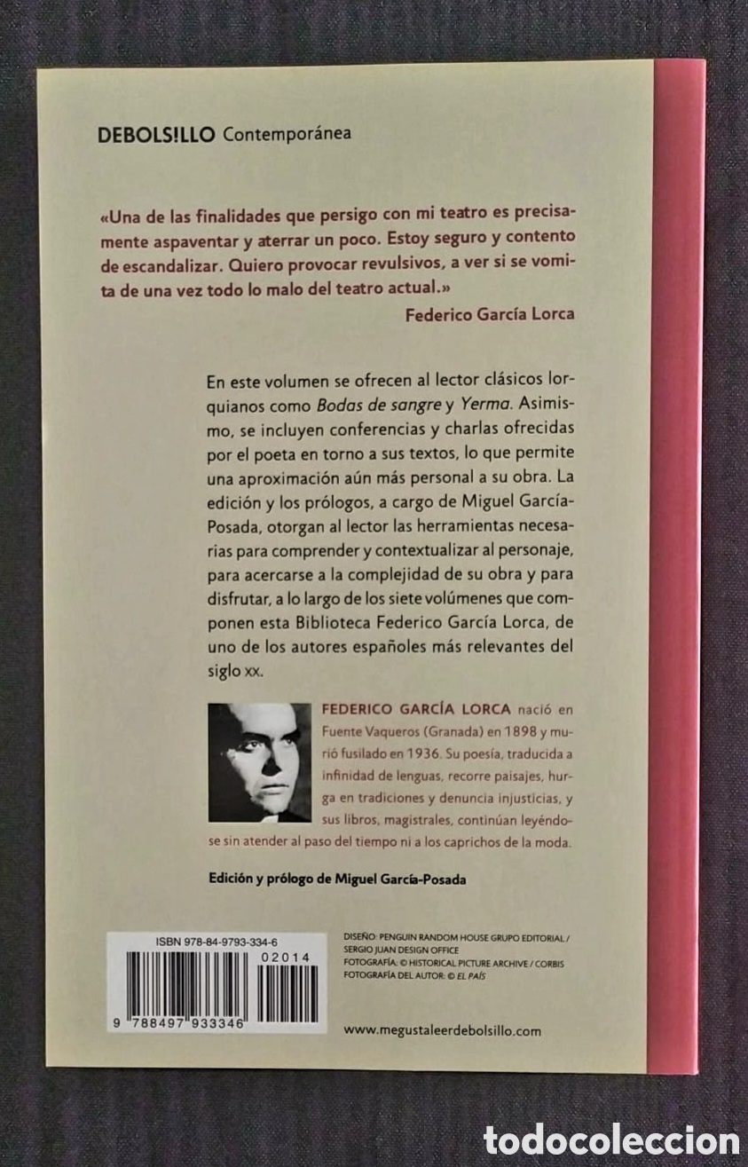 Libros: BODAS DE SANGRE. FEDERICO GARC&Iacute;A LORCA - Foto 2