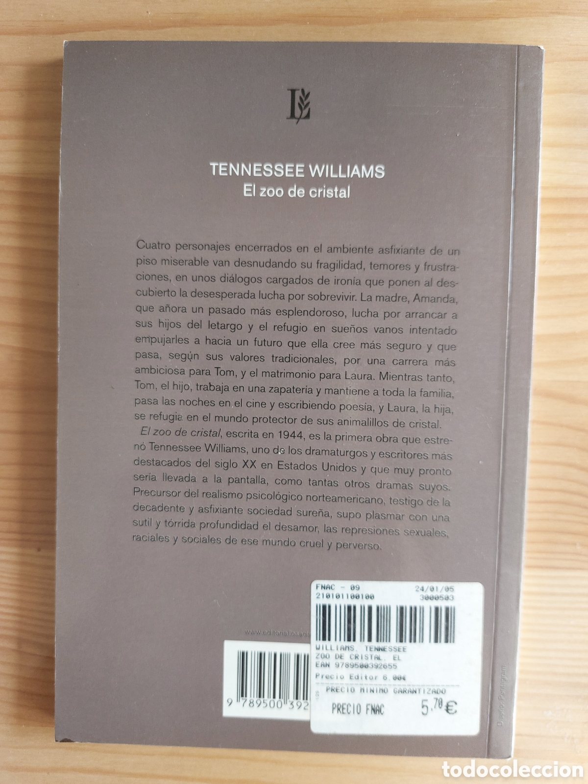 Libros: El zoo de cristal. T. Williams - Foto 3