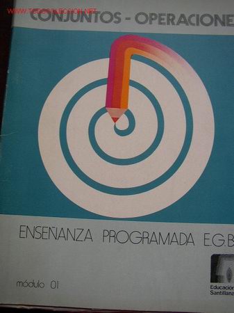 Libros de segunda mano: CONJUNTOS--OPERACIONES-ENSE&Ntilde;ANZA PROGRAMADA E.G.B..--M&Oacute;DULO 01.-EDUCACI&Oacute;N SANTILLANA.-1974. - Foto 1
