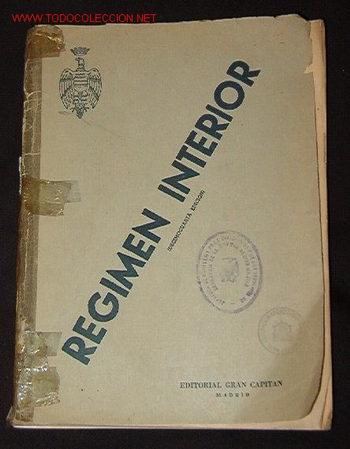 Libros de segunda mano: Regimen Interior - Foto 1