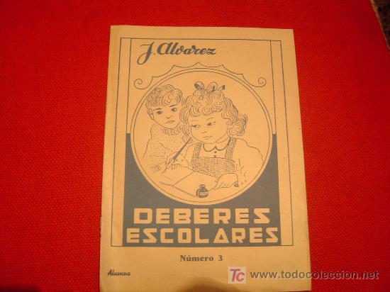 Libros de segunda mano: J. Alvarez deberes escolares n&ordm; 3 - Foto 1
