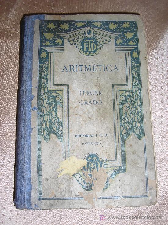 Libros de segunda mano: 1924.  ARITMETICA  3&ordm;.  FTD. - Foto 1
