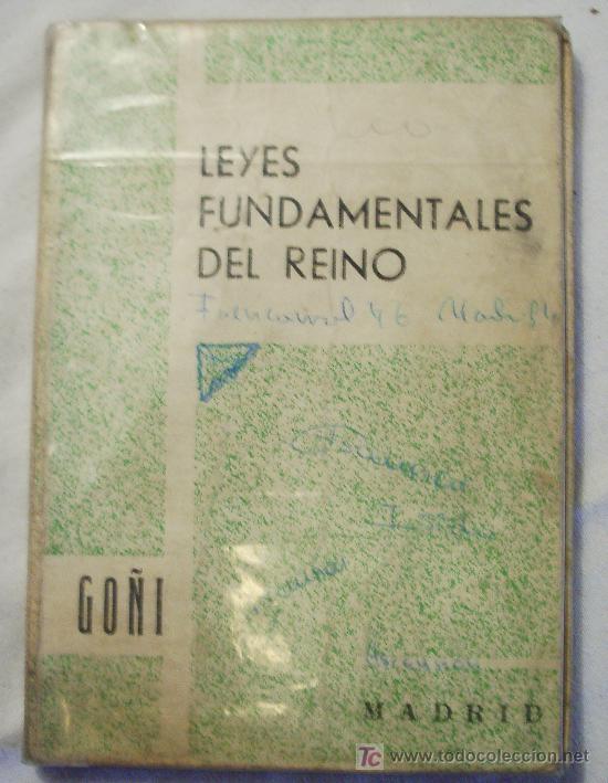 Libros de segunda mano: Leyes Fundamentales del Reino. - Foto 1