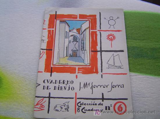 Second hand books: Cuaderno escuela  de Dibujo J.M&ordf;: Ferrer Serra n&ordm;6 (SIN ESTRENAR)