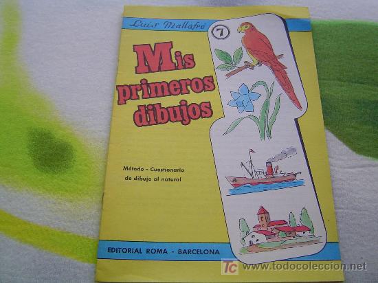 Second hand books: Cuaderno escuela MIs primeros dibujos L.MALLAFRE -Ed.Roma (SIN ESTRENAR) n&ordm;7