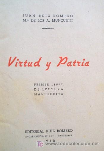 Libros de segunda mano: VIRTUD Y PATRIA - A&Ntilde;O 1943 - LIBRO ESCOLAR - Foto 3
