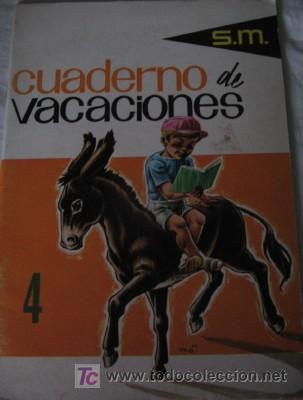 CUADERNO ESCOLAR DE VACACIONES 4 DE S.M.