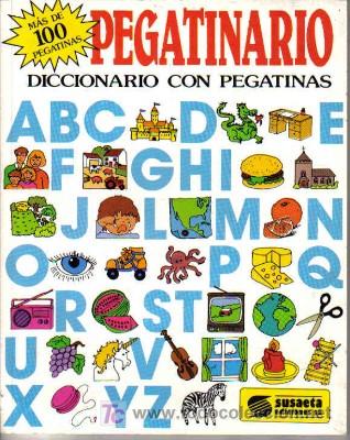 Libros de segunda mano: PEGATINARIO, DICCIONARIO CON PEGATINAS - Foto 1