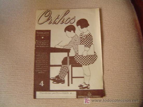 Libros de segunda mano: Cuaderno de escuela escritura ORTHOS n&ordm; 4 - Foto 1