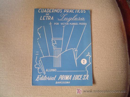 Libros de segunda mano: Cuaderno Practico de Letra Inglesa escuela - Foto 1