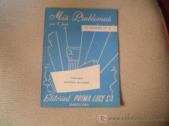 Libros de segunda mano: Cuaderno escuela Mis Problemas,por E.Jane. - Foto 1