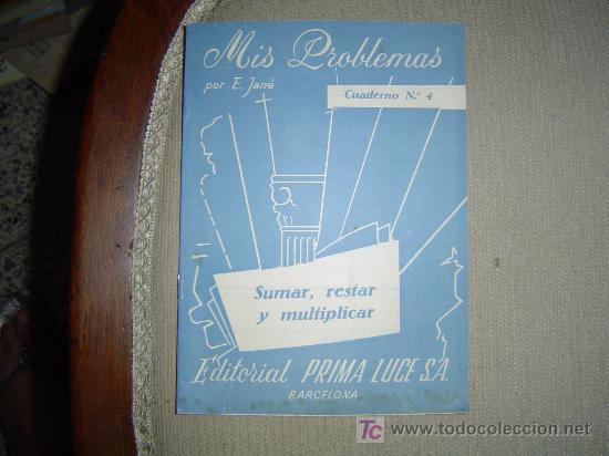 Libros de segunda mano: Cuaderno escuela Mis Problemas,por E.Jane. - Foto 1