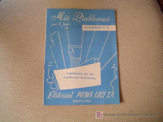 Libros de segunda mano: Cuaderno escuela Mis Problemas,por E.Jane. - Foto 1
