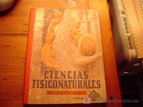 Libros de segunda mano: Libro de escuela Ciencias fisiconaturales 2&ordm;grado  1958