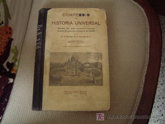 Second hand books: Antiguo Libro de Historia Universal. ( Usado)