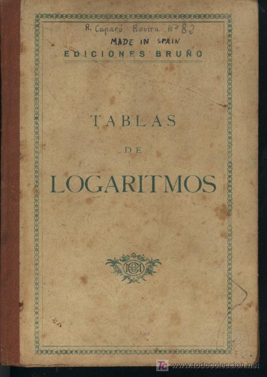 Libros de segunda mano: Tablas de logaritmos / Ediciones Bru&ntilde;o - Foto 1