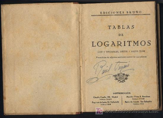 Libros de segunda mano: Tablas de logaritmos / Ediciones Bru&ntilde;o - Foto 2