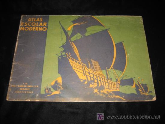 Libros de segunda mano: ATLAS ESCOLAR MODERNO 1943 - Foto 1